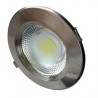 OPTONICA 15W LED COB DOWNLIGHT ROUND, LUCE  FREDDA 6000K - INOX