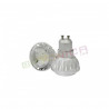 OPTONICA  LED BULB GU10 7W/220V COB LUCE BIANCA FREDDA - ALLUMINIO
