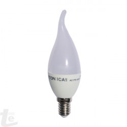 OPTONICA  LED BULB E14 6W 220V CANDELA LUCE BIANCA CALDA 2700K