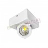 OPTONICA  12W LED COB SURFACE DOWNLIGHT SQUARE, ADJUSTABLE, LUCE BIANCA FREDDA 6000K