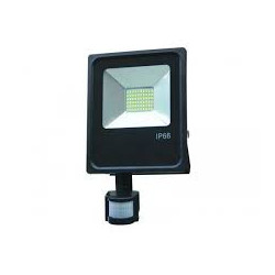 OPTONICA PROTIETTORE LED 50W LUCE FREDDA 6000K IP66 CON SENSORE