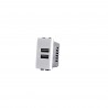 DOPPIA PRESA USB 2A 821B COMPATIBILE BTICINO LIVING INTERNATIONAL E LIGHTBIANCO