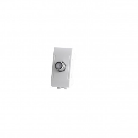 PRESA SAT FEMMINA DIRETTA 1 MODULO 825B COMPATIBILE BTICINO LIVING INTERNATIONAL E LIGHT BIANCO