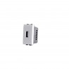 PRESA USB 5V  2A 829B COMPATIBILE BTICINO LIVING INTERNATIONAL E LIGHTBIANCO