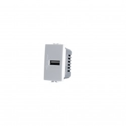 PRESA USB 5V 2A 529B COMPATIBILE BTICINO MATIX BIANCO