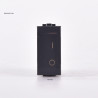 INTERRUTTORE BIPOLARE 01 (16A-250V) 802N COMPATIBILE BTICINO LIVING INTERNATIONAL NERO