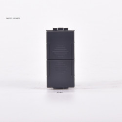 DOPPIO PULSANTE (10A-250V) 827N COMPATIBILE BTICINO LIVING INTERNATIONAL NERO