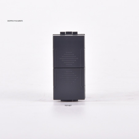 DOPPIO PULSANTE (10A-250V) 827N COMPATIBILE BTICINO LIVING INTERNATIONAL NERO