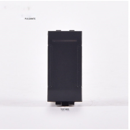 PULSANTE UNIPOLARE (10A-250V) 805N COMPATIBILE BTICINO LIVING INTERNATIONAL NERO