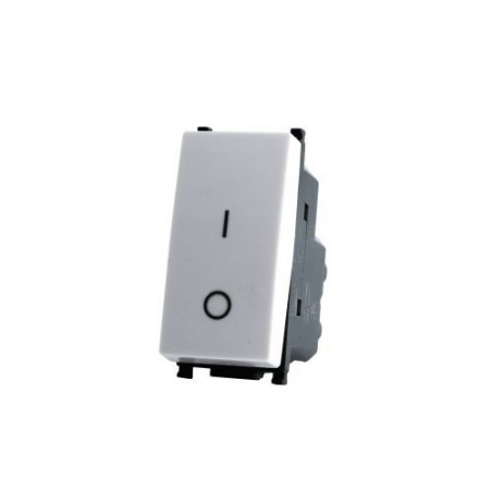 INTERRUTTORE BIPOLARE 602B COMPATIBILE VIMAR PLANA BIANCO