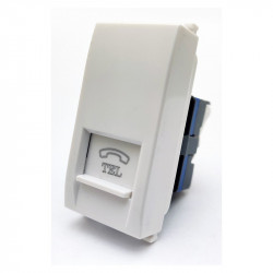 PRESA TELEFONO 623B COMPATIBILE VIMAR PLANA BIANCO