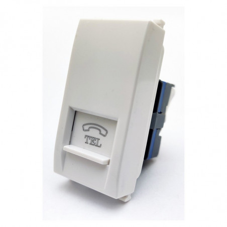 PRESA TELEFONO 623B COMPATIBILE VIMAR PLANA BIANCO