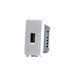 PRESA USB 629B COMPATIBILE VIMAR PLANA BIANCA