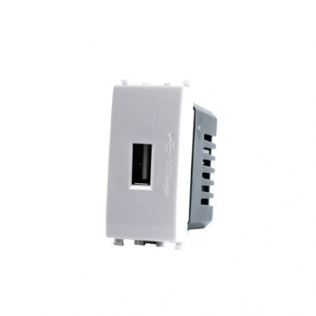 PRESA USB 629B COMPATIBILE VIMAR PLANA BIANCA