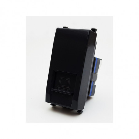 CONNETTORE DI RETE RJ45 (PRESA INTERNET) 627N COMPATIBILE VIMAR PLANA NERO