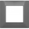 PLACCA 2 POSTI COMPATIBILE VIMAR GRIGIO SCURO
