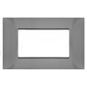 PLACCA 3 POSTI COMPATIBILE VIMAR GRIGIO SCURO