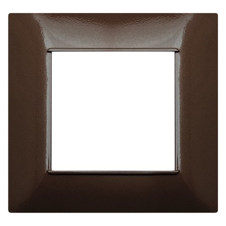 PLACCA 2 POSTI COMPATIBILE VIMAR BRONZO