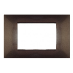 PLACCA 4 POSTI COMPATIBILE VIMAR BRONZO