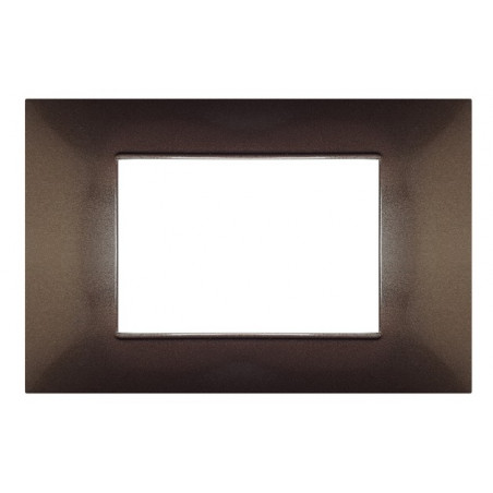 PLACCA 4 POSTI COMPATIBILE VIMAR BRONZO