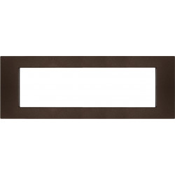PLACCA 7 POSTI COMPATIBILE VIMAR BRONZO