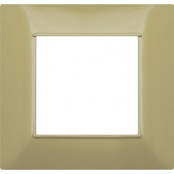 PLACCA 2 POSTI COMPATIBILE VIMAR SABBIA