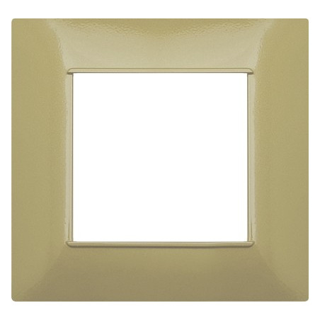 PLACCA 2 POSTI COMPATIBILE VIMAR SABBIA