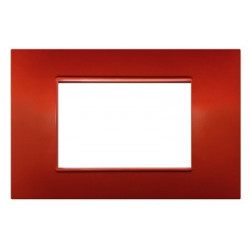 PLACCA 3 POSTI COMPATIBILE VIMAR CORALLO