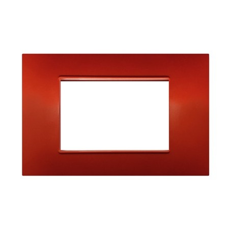 PLACCA 3 POSTI COMPATIBILE VIMAR CORALLO