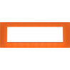 PLACCA 7 POSTI COMPATIBILE VIMAR ARANCIO
