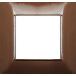 PLACCA 2 POSTI COMPATIBILE VIMAR RAME