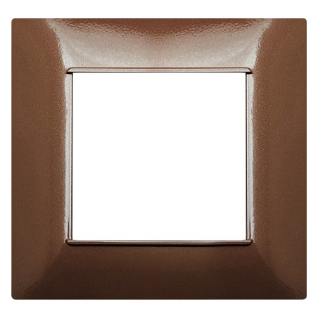 PLACCA 2 POSTI COMPATIBILE VIMAR RAME