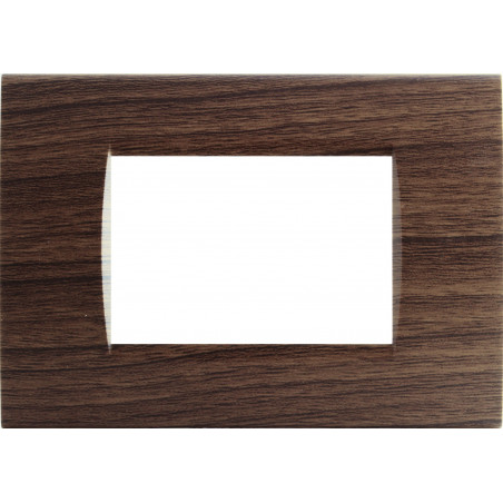 PLACCA 1003-3 3P CILIEGIO COMPATIBILE BTICINO LIVING INTERNATIONAL LIGHT IN TECNOPOLIMERO