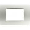 PLACCA 1004-4 4P GRIGIO CHIARO COMPATIBILE BTICINO LIVING INTERNATIONAL LIGHT IN TECNOPOLIMERO