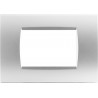PLACCA 1007-9 7P SILVER COMPATIBILE BTICINO LIVING INTERNATIONAL LIGHT IN TECNOPOLIMERO