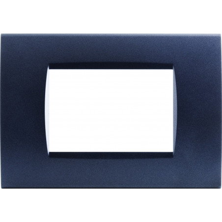 PLACCA 1003-10 3P NAVY COMPATIBILI BTICINO LIVING INTERNATIONAL E LIGHT IN TECNOPOLIMERO