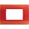 PLACCA 1003-15 3P CORALLO COMPATIBILE BTICINO LIVING INTERNATIONAL E LIGHT IN TECNOPOLIMERO