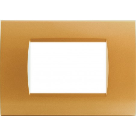 PLACCA 1007-16 7P ARANCIO COMPATIBILE BTICINO LIVING INTERNATIONAL E LIGHT IN TECNOPOLIMERO