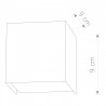 Applique a biemissione CUBE graphite 1x G9 5272 Nowodvorski