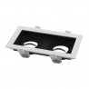 OPTONICA Spotlight Fixture Square Aluminium White/Black Max 35W 2015