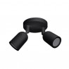 OPTONICA SPOTLIGHT FIXTURE PLASTIC BLACK 2*GU10-SOCKET IP20 MAX-10W