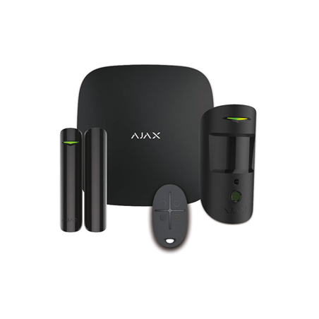 AJAX StarterKit Cam Plus (Hub 2 Plus + MotionCam + DoorProtect + SpaceControl) Nero