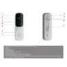 AJAX AJ-DOORBELL-4-W 66390 CITOFONO CAMPANELLO WIFI IP 4 MPX CON IA INTEGRATA