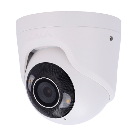 AJAX AJ-TURRETCAM-8-HL-W TELECAMERA TURRET IP 8 MPX DUAL ILLUMINATOR IR E LUCE BIANCA 50 MT.