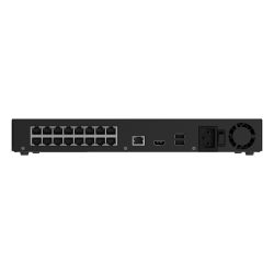 AJAC AJ-NVR216-HAC-16P-B NVR 16 CANALI CON 16 PORTE POE SUPPORTO PER 2 HDD FINO A 12 MPX