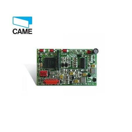CAME SCHEDA RADIOFREQUENZA 433,92MHZ PER MAX 25 TRASMETTITORI 001AF43SR