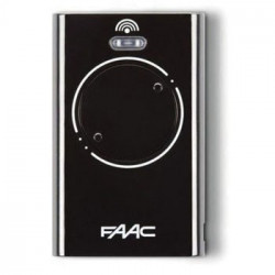 TELECOMANDO RADIOCOMANDO ORIGINALE FAAC XT2 433MHz 2 TASTI NERO XT2 433 SLH LR-N