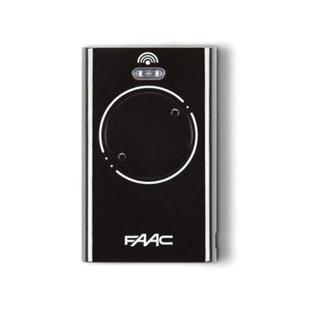 TELECOMANDO RADIOCOMANDO ORIGINALE FAAC XT2 433MHz 2 TASTI NERO XT2 433 SLH LR-N