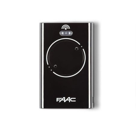 TELECOMANDO RADIOCOMANDO ORIGINALE FAAC 2 TASTI XT2 868MHz NERO XT2 868 SLH LR-N
