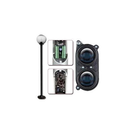 BARRIERA PERIMETRALE POLITEC PARVIS COLONNA 4 RAGGI 2 INCROCIATI 2TX + 2RX ALTEZZA 1,20 METRI PARVIS DUAL 412